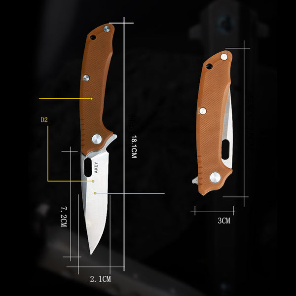 A2108 Tac Predator Pocket Knife Tan