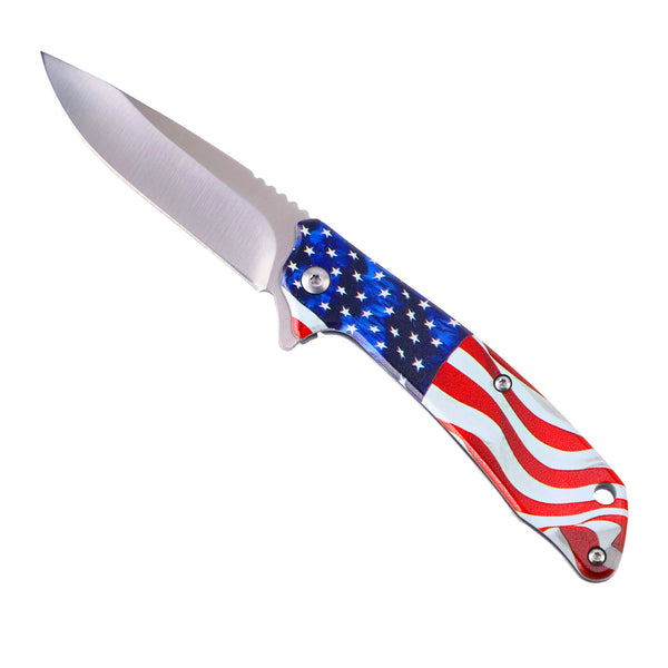 USA American Flag Pocket Knife