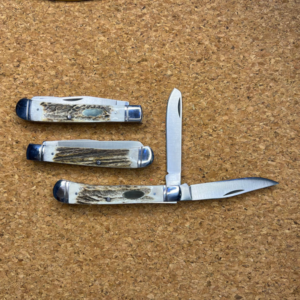 Genuine Stag Trapper Folding Knife