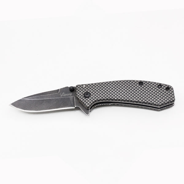A2404 D2 Carbon Fiber Pocket Knife