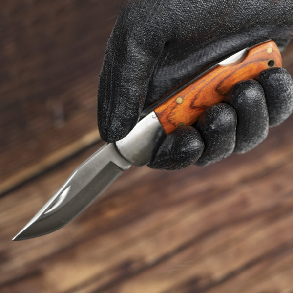 Sandal Wood Lockback Knife