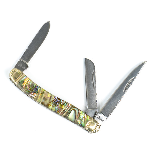 A3311 Abalone Stockman Traditional Knife