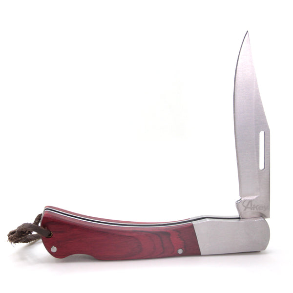Rosewood handle Clip Blade Lockback