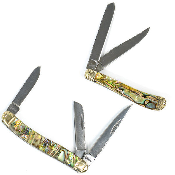 Smooth Abalone Pearl Trapper Knife
