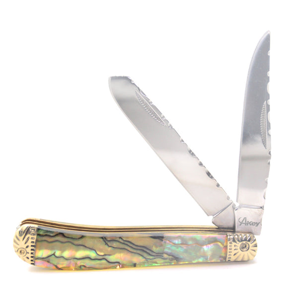 Smooth Abalone Pearl Trapper Knife